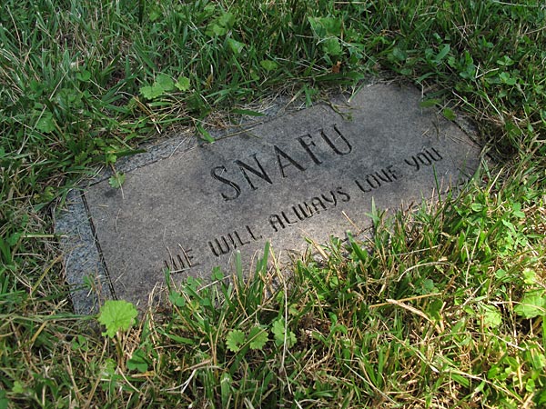 Snafu - We will always love you. (June 2012)